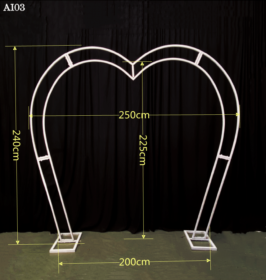 AI03 Heart shape arch | X&L Flower House/Wedding and Event Decorating