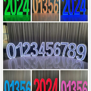 Pre020 Neon light giant number for pre-order
