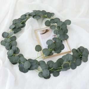 RG18 white green eucalyptus leaves rattan