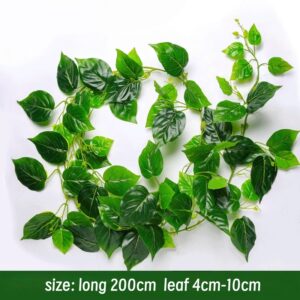 RG17 Green leaves Rattan