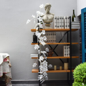 RG08 rattan leaves in white